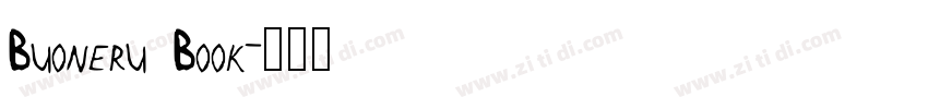 Buoneru Book字体转换